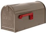 Janzer gloss taupe mailbox