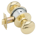 Schlage Commercial Plymouth Passage Knob in Polished Brass