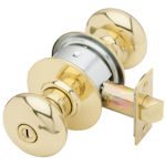 Schlage Commercial Plymouth Privacy Knob in Polished Brass